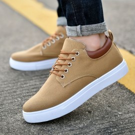 Stylish Men's All-Season Skate Shoes - Comfortable, Versatile Lace-Up Sneakers, Perfect for Business Casual & Everyday English Elegance