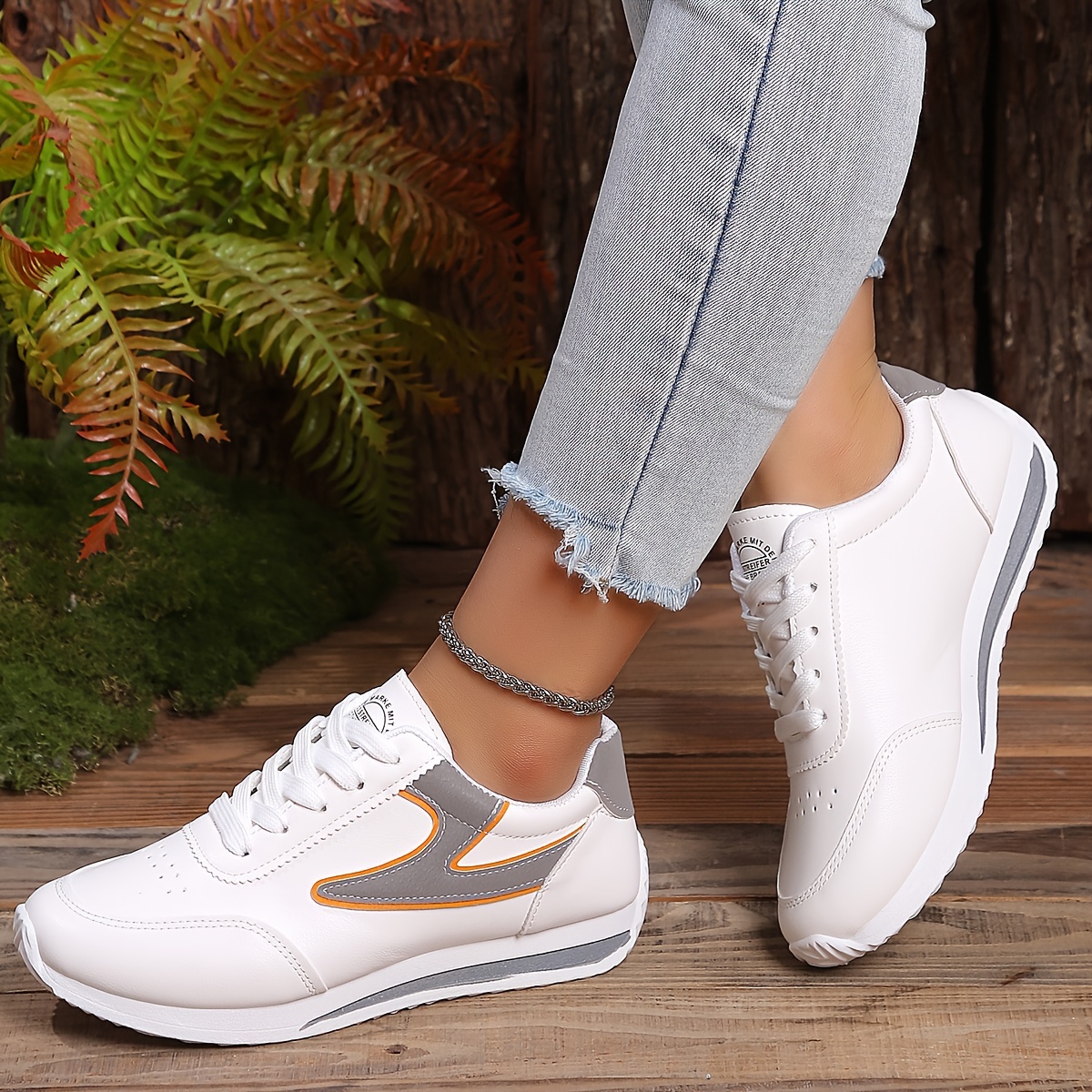 simple flat sneakers women s casual lace outdoor shoes women details 0